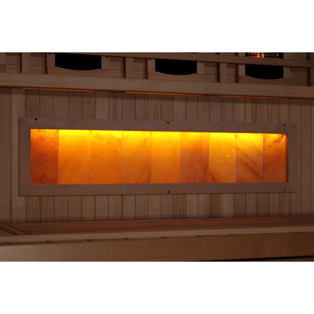 Golden Designs GDI-8020-03 2 person full spectrum infrared sauna Himalayan salt panel