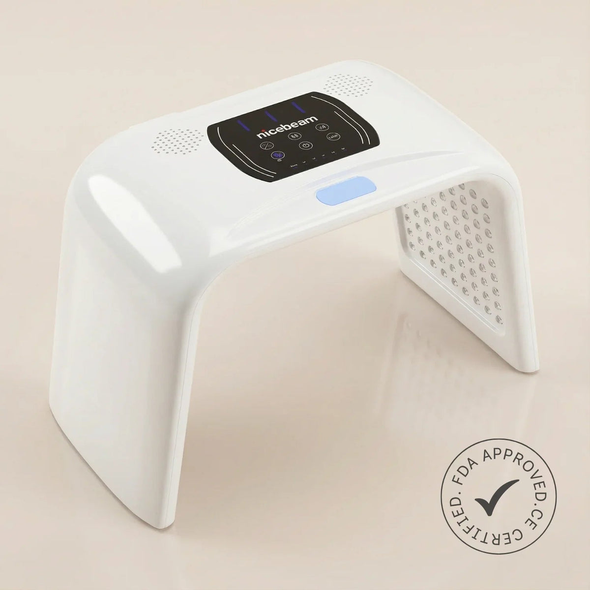 White Nicebeam Time Machine with digital control panel on a neutral background