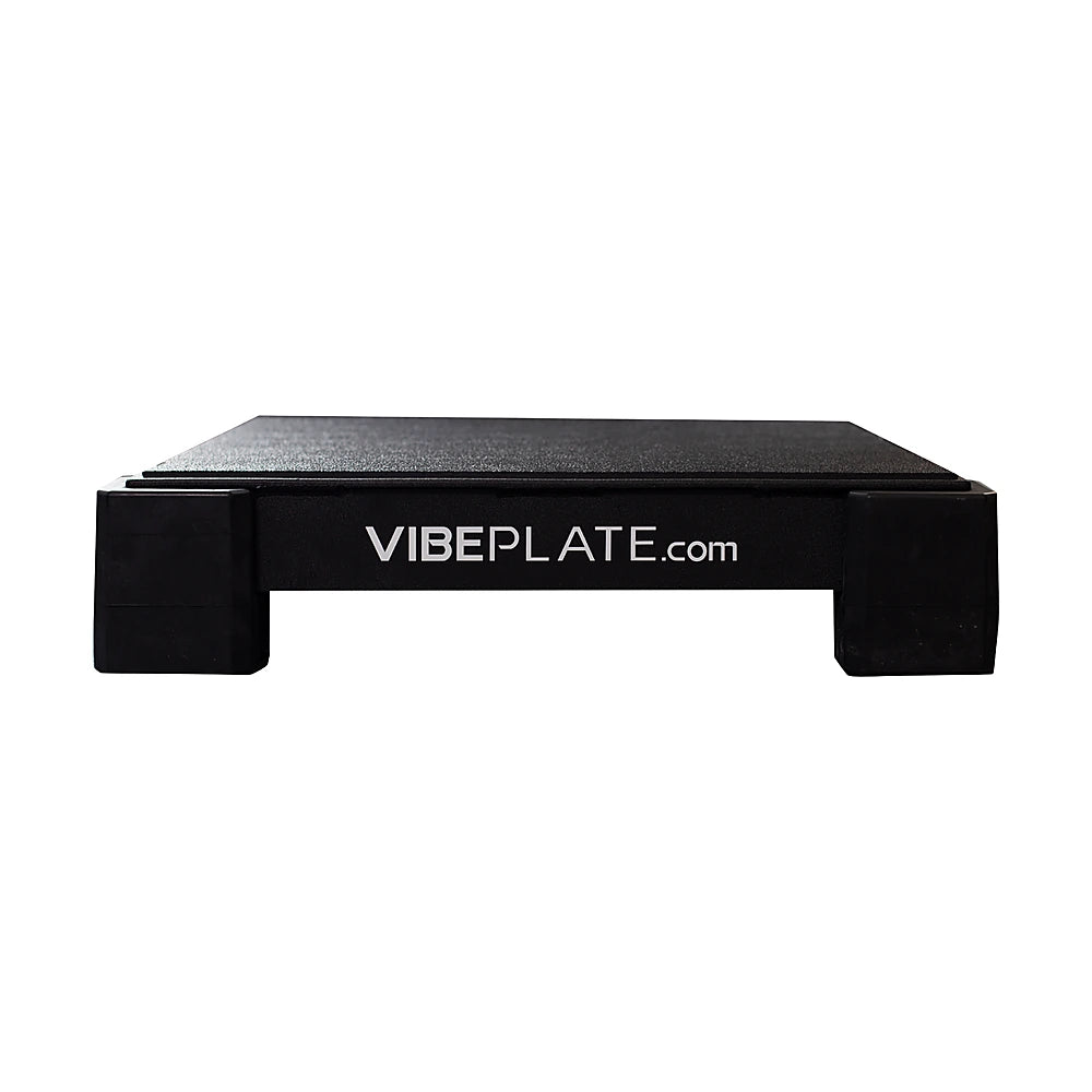 Front view of the VibePlate Mini whole body vibration platform
