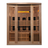 3 Person Full Spectrum Near Zero EMF Infrared Sauna for Home – Golden Designs GDI-8230-01