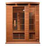 3 Person Low EMF FAR Infrared Sauna for Home – Maxxus MX-K306-01 CED (Canadian Red Cedar, Bronze Tinted Glass)