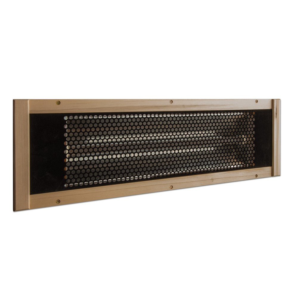 Maxxus Alpine 3 person Low EMF infrared sauna photographed from a three-quarter angle