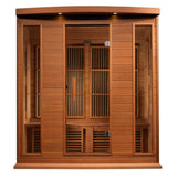 4 Person Low EMF FAR Infrared Sauna for Home – Maxxus MX-K406-01 CED (Canadian Red Cedar, Bronze Tinted Glass)