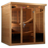 6 Person Near Zero EMF FAR Infrared Sauna for Home – Golden Designs Monaco Elite