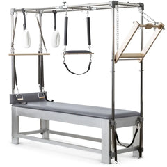 Elina Pilates Classic Aluminum Cadillac in grey, angled view