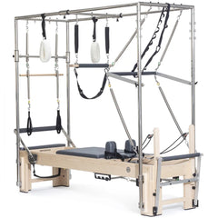 Elina Pilates Elite Cadillac Reformer in grey, full view