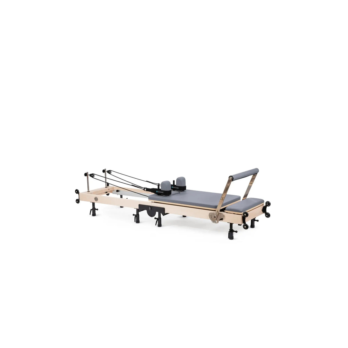 Elina Pilates Fold Reformer fully open for home workouts