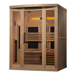 Golden Designs GDI-8230-01 3 person full spectrum infrared sauna photographed in a room