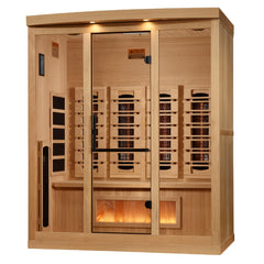 Golden Designs GDI-8040-03 4 person full spectrum infrared sauna photographed in a room