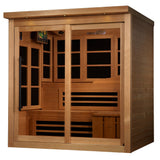6 Person Near Zero EMF FAR Infrared Sauna for Home – Golden Designs Monaco Limited Edition