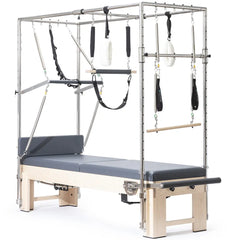 Elina Pilates Elite Cadillac Reformer in grey, side view