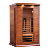 2 Person Full Spectrum Near Zero EMF Infrared Sauna for Home – Maxxus MX-M206-01-FS CED (Canadian Red Cedar, Bronze Tinted Glass)