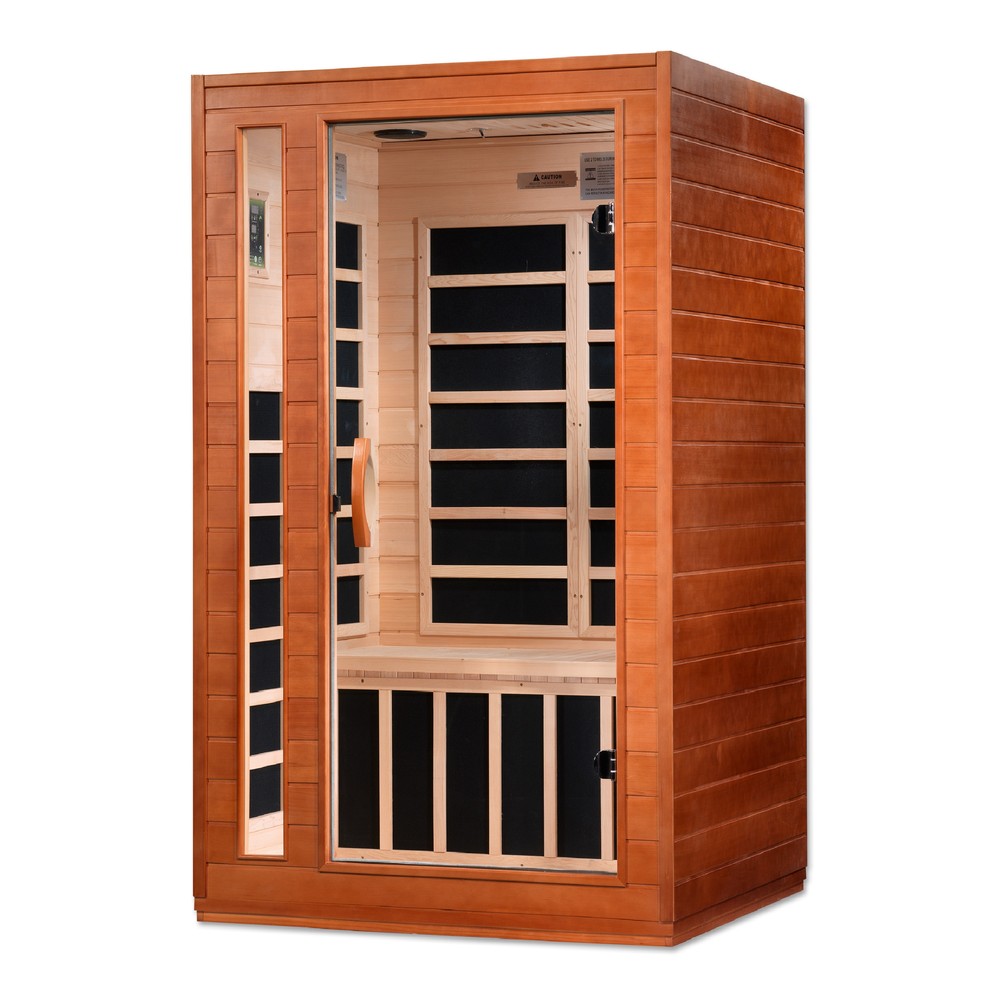 Dynamic Cordoba Elite 2 person Ultra Low EMF infrared sauna photographed against a plain background