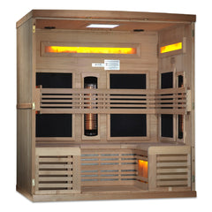 Golden Designs GDI-8260-01 6 person full spectrum infrared sauna photographed against a plain background