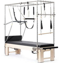 Elina Pilates Elite Cadillac Reformer in black, side view
