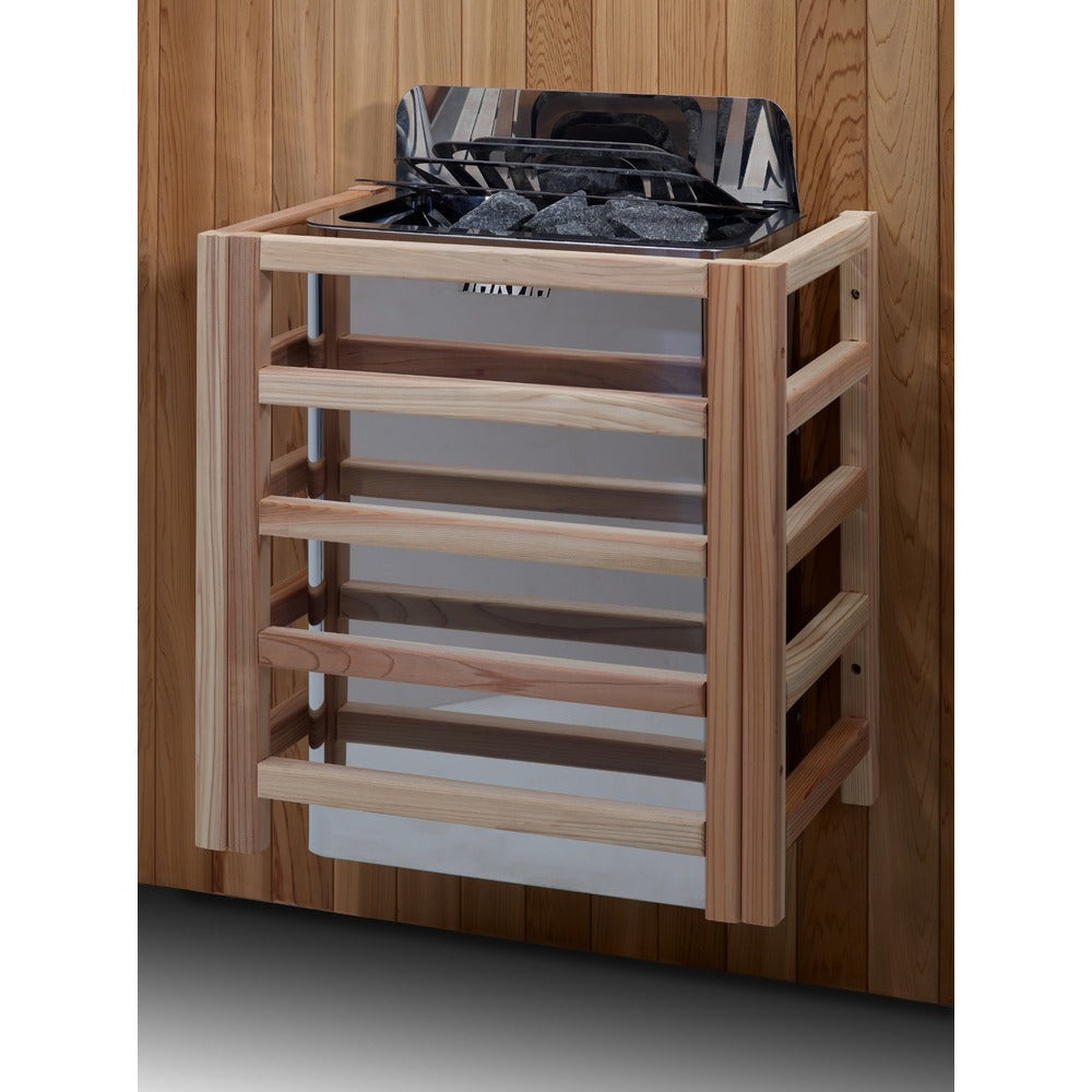 Golden Designs Andermatt 3 Person Traditional Sauna Harvia wall stove with sauna stones