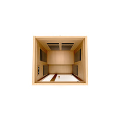Dynamic Gracia 1 person Low EMF infrared sauna photographed against a plain background