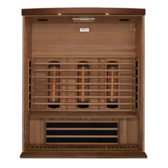 Maxxus MX-M306-01-FS CED 3 person red cedar full spectrum infrared sauna photographed against a plain background