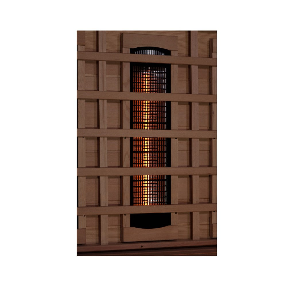 Golden Designs GDI-8230-01 3 person full spectrum infrared sauna interior carbon heating panels