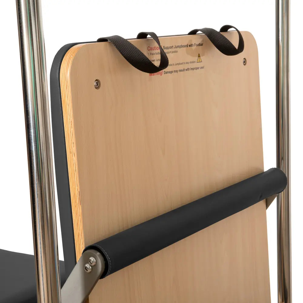 Black Elina Pilates Cadillac Reformer push-through bar detail