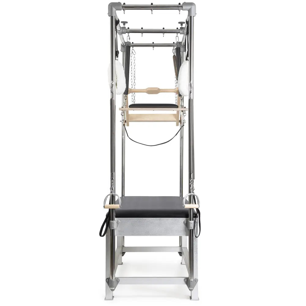 Elina Pilates Classic Aluminum Cadillac in black, end view