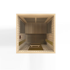 Maxxus Serenity 2 person Low EMF infrared sauna photographed against a plain background