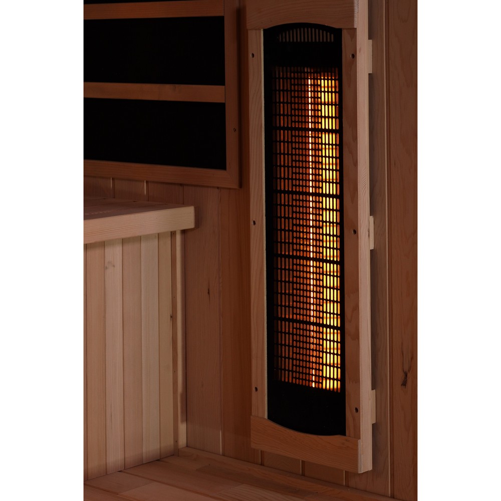 Golden Designs GDI-8030-03 3 person full spectrum infrared sauna interior carbon heating panels
