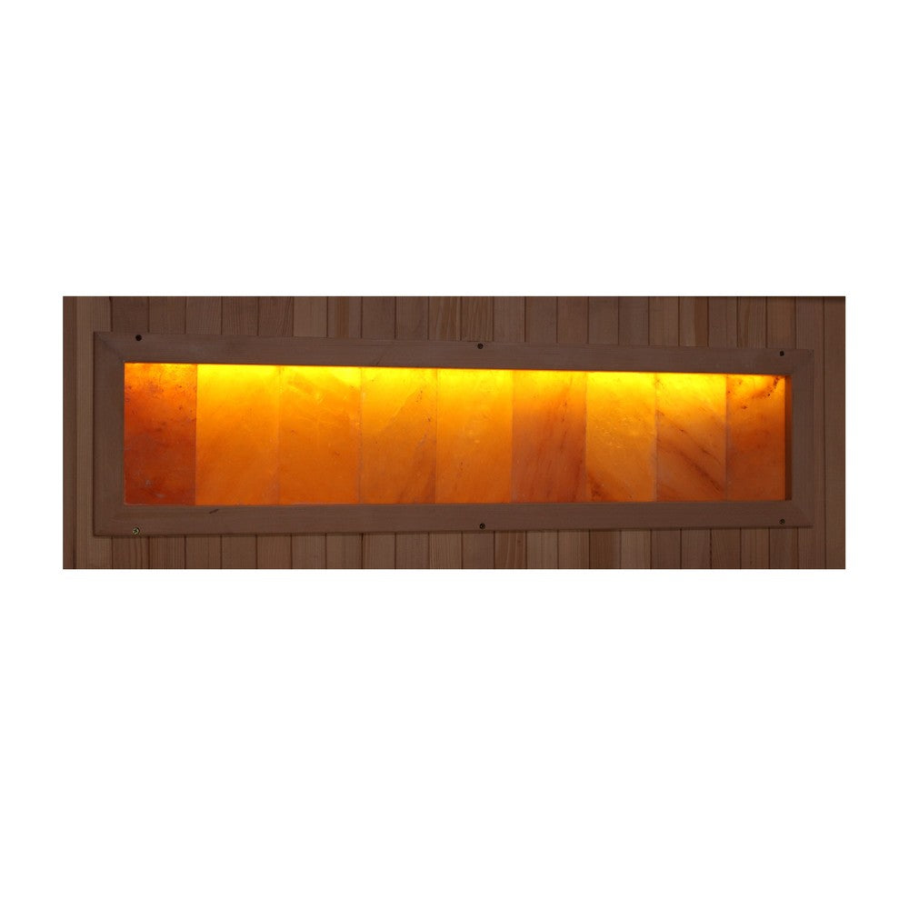 Golden Designs GDI-8230-01 3 person full spectrum infrared sauna Himalayan salt panel