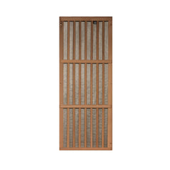 Maxxus MX-K406-01 CED 4 person red cedar Low EMF infrared sauna detail of the door handle and frame