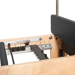 Black Elina Pilates Cadillac Reformer spring bar detail