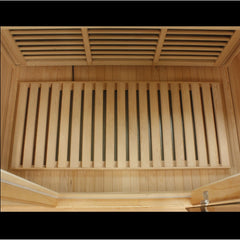 Maxxus MX-K356-01 3 person corner Low EMF infrared sauna interior carbon heating panels