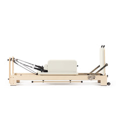 Elina Pilates Lignum wooden reformer in ivory with sitting box