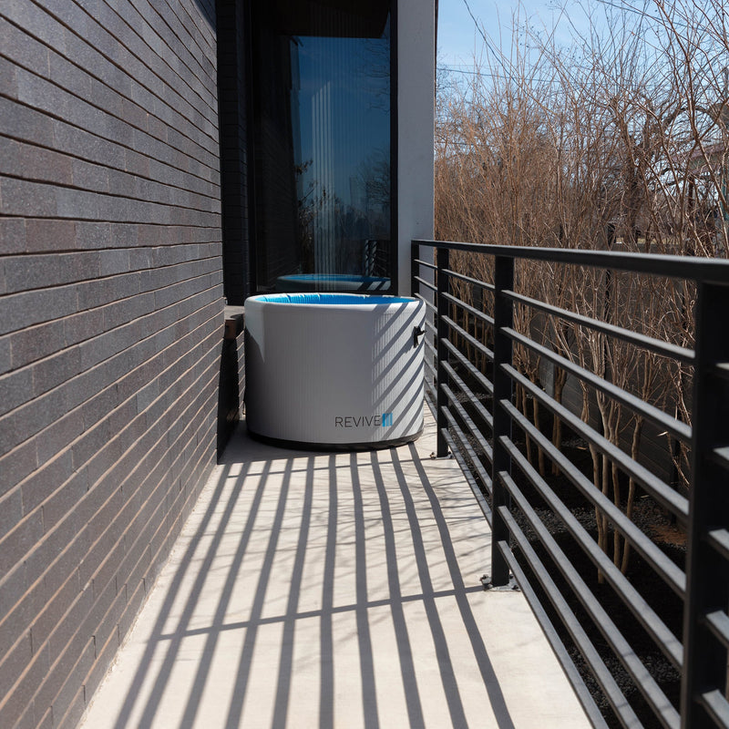 Revive Inflatable Pod Plunge in a compact access space