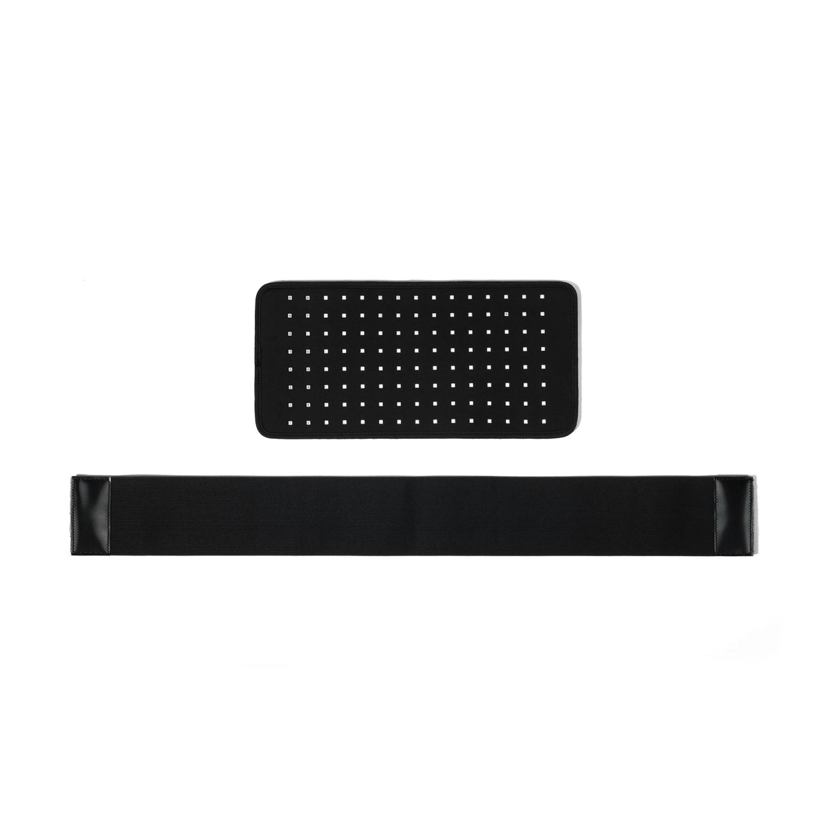Nicebeam Red Light Therapy Band LED panel and black strap on a white background