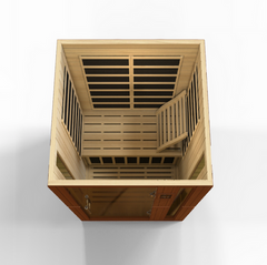 Dynamic Canadian Hemlock Sauna Backrest top view inside compatible Dynamic sauna