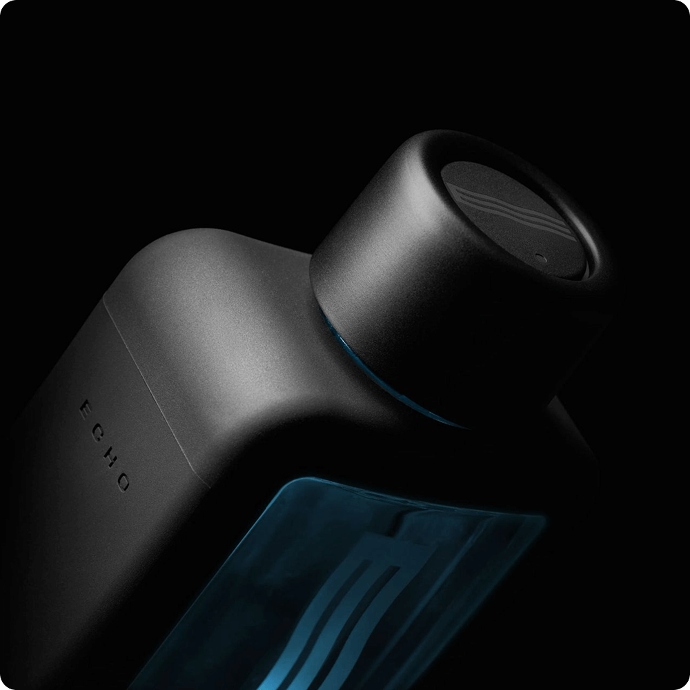 Echo Flask hydrogen water bottle cap detail