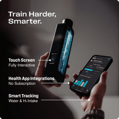 Person holding an Echo Flask hydrogen water bottle