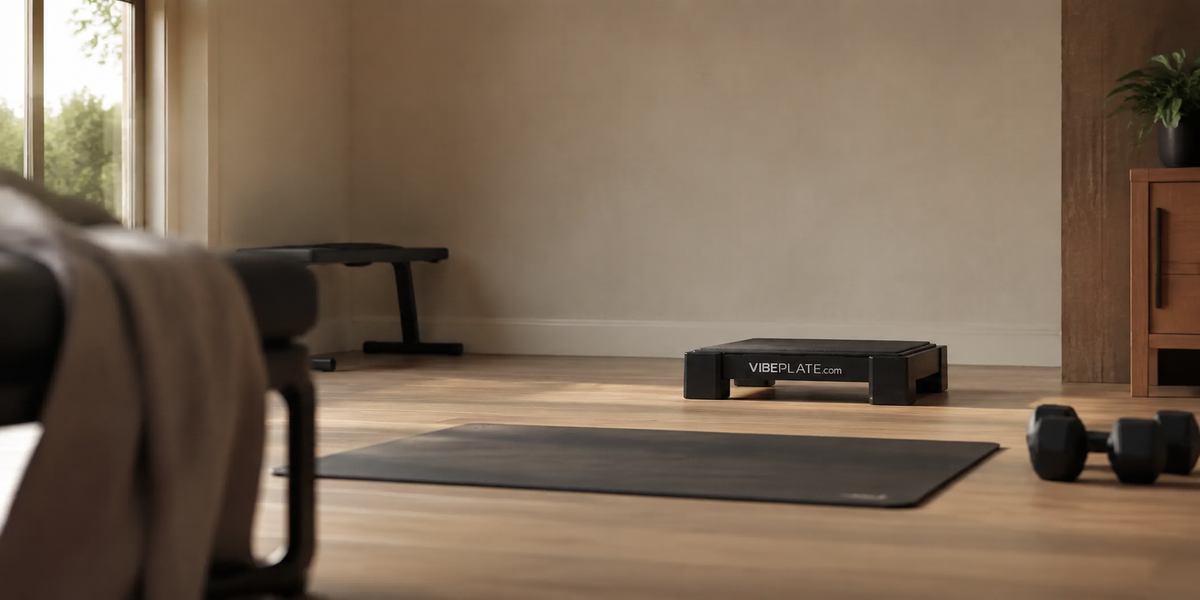 VibePlate 2424 whole-body vibration platform at home
