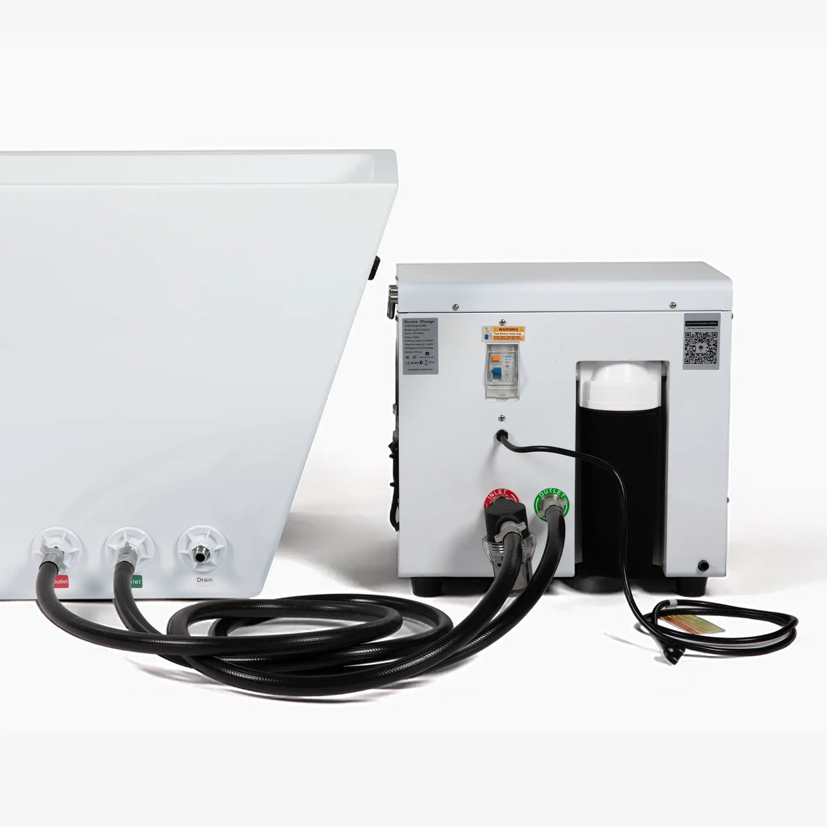 Revive Acrylic Plunge chiller, hoses and filter cartridge