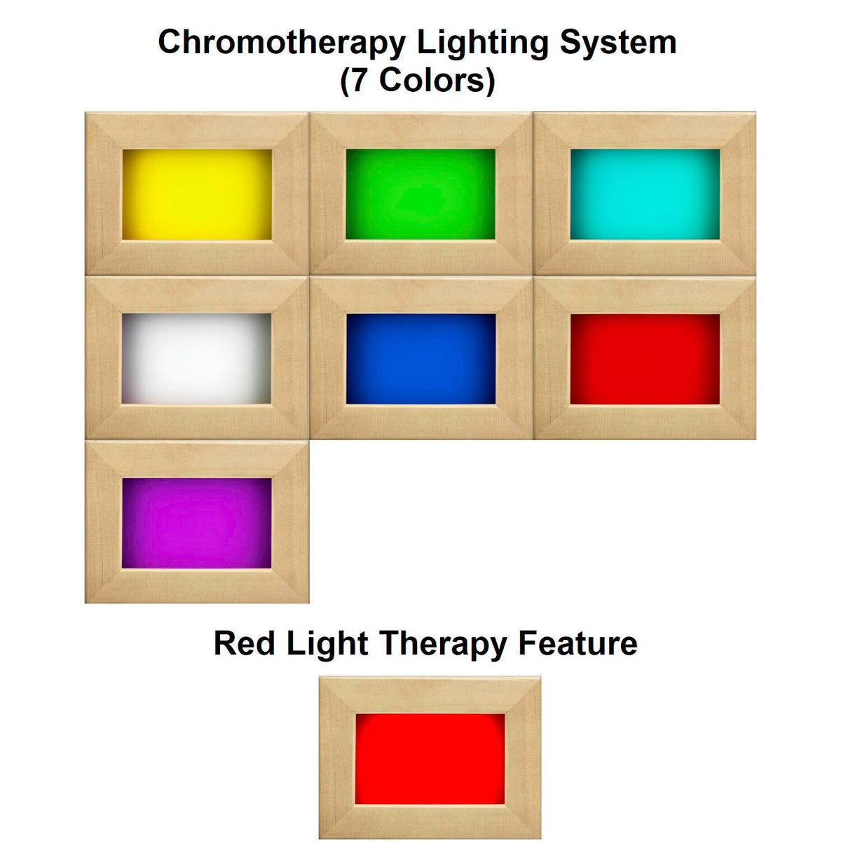 Dynamic Sicily Elite DYN-1101-01 chromotherapy lighting and red light feature