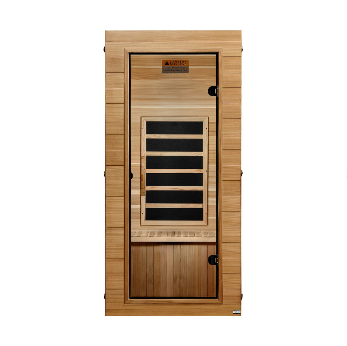 Dynamic Vero Elite compact Pacific Cedar infrared sauna front view