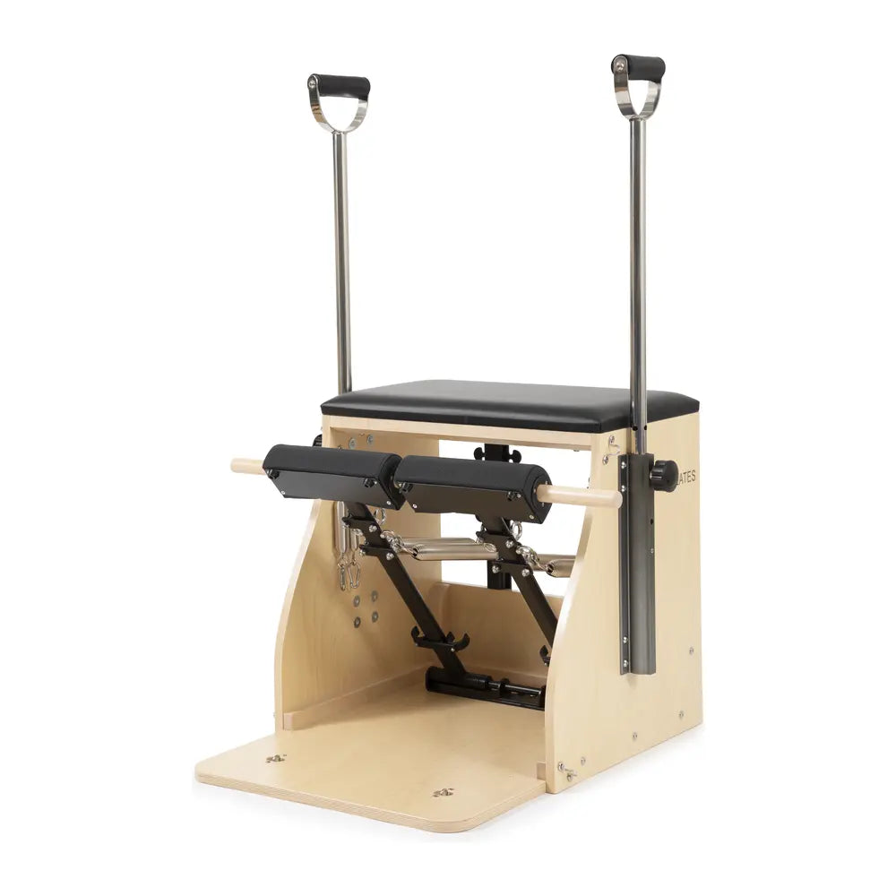 Elite Pilates Combo Chair with adjustable handles and split pedals