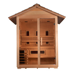 Golden Designs Carinthia 3 Person Outdoor Hybrid Sauna front