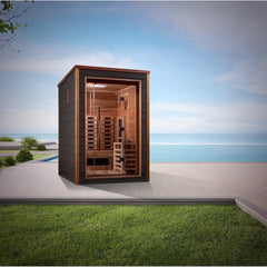 Golden Designs Nora 2 Person Modern Outdoor Hybrid Sauna product main