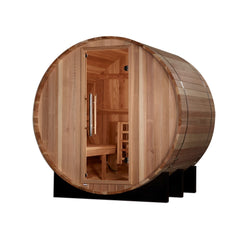 Golden Designs St. Moritz 2 Person Outdoor Barrel Traditional Sauna isolated product view
