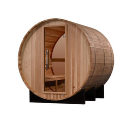 Golden Designs Zurich 4 Person Outdoor Barrel Traditional Sauna isolated product view