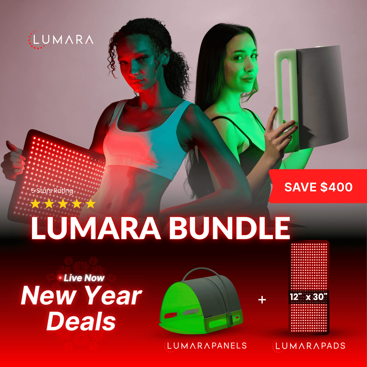 Lumara Illuminate Green V1 panel and Long Pad bundle