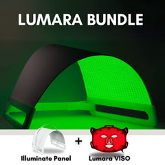 Lumara Illuminate Green V1 panel and VISO mask bundle