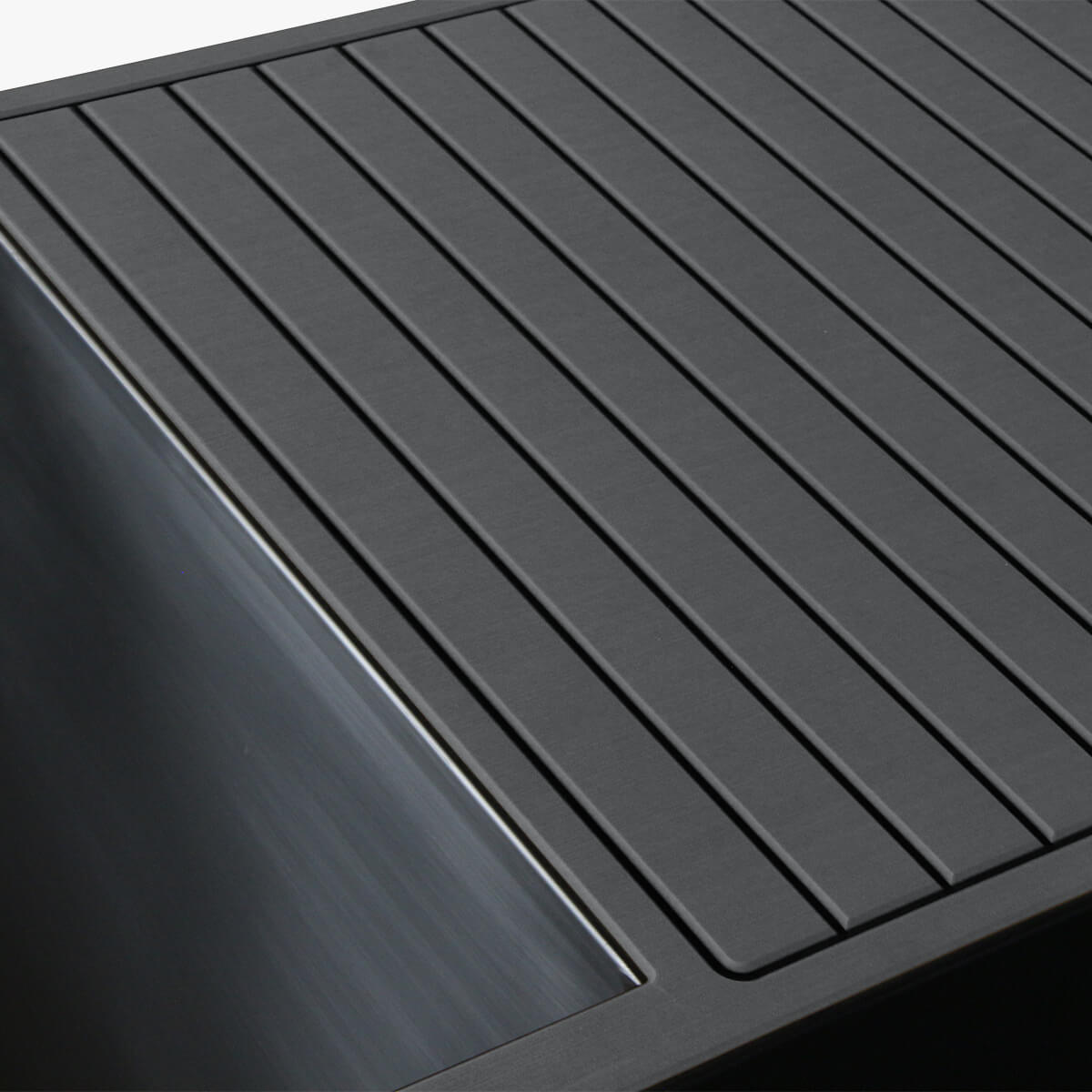 Grey EVA decking finish on the Revive Luxury Cold Plunge