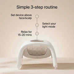 Three step setup for the Nicebeam 9 in 1 Laser Light Therapy Lamp